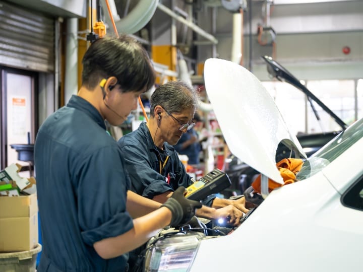 点検作業の様子
